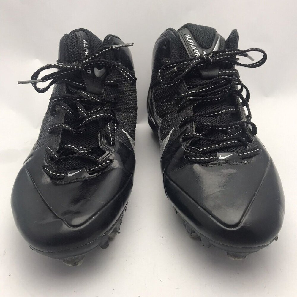 NIKE ALPHA PRO 3/4 D Football Cleats Flywire MENS SZ 9 item# 599025-100